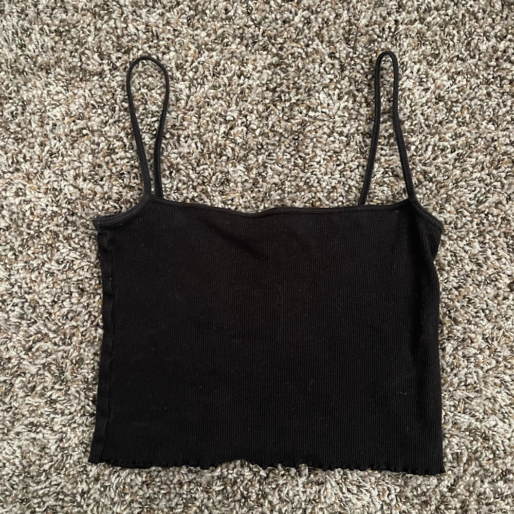 H&M divided square neck crop tank